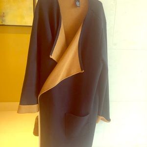 Chic burnt orange/blk Cardigan